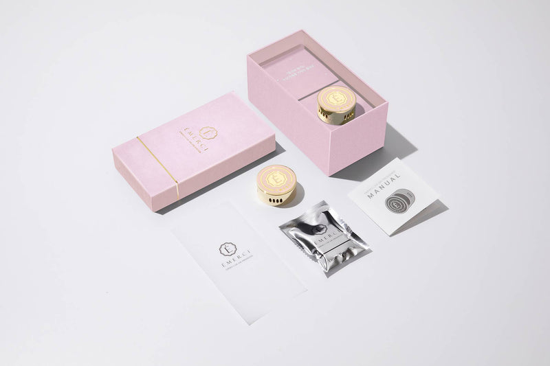 Émerci Pink Luxury Car Vent Clip On Air Freshener Gift Set: Basil & Neroli / Pink
