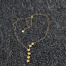 Heart Shaped 18K Gold Plated Charm Y-neck Necklace