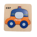 Wooden Vehicle Puzzle Kit