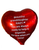 Custom Message on a Helium Balloon