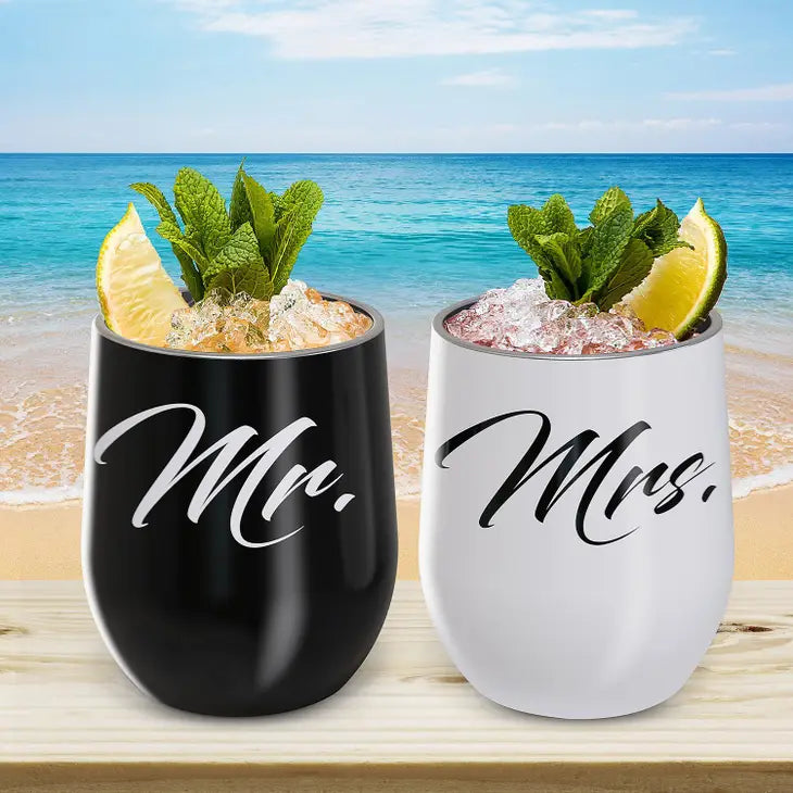 Mr & Mrs Wine Tumblers