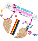 Sadie’s Moon - Handmade BFF Best Friends Heart DIY Celebration Necklace: Girl colors