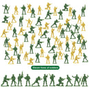 Plastic Army Men + Vehicles Toy Set