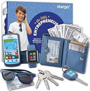Play Wallet for Boys with Money and Pretend Play Toys, Cellphone, Smartwatch, Keys, Sunglasses