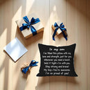 My Son Black and White Pillow