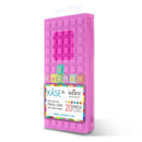 Waff World Gifts Inc - XL Spill-Proof Pencil Kase: Soft Cover, Decor Cubes: Purple