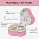 Heart-Shaped Small Jewelry Box Travel