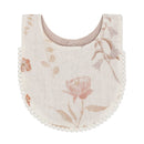 Crane Baby - Violet Floral Cotton Baby Bib Set (3 Pack)