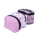 4pcs Love Graphic Clear Cosmetic & Toiletry Bags