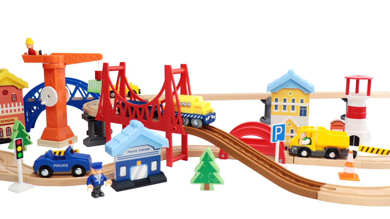 Leo and Friends Railway City Set - Creative Construction Kit