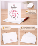 Romantic Anniversary Card: My Favorite Place Is You