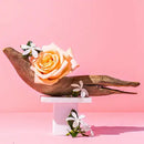 ROSE PATCHOULI + AMBER CRYSTAL SPRING CANDLE