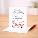 Miss You Card: Romantic