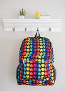 Rainbow Hearts Backpack - 16 Inch