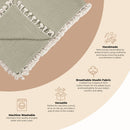 Crane Baby - 6 Layer Muslin Blanket Fern