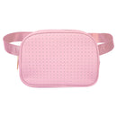 Reese Perforated Belt Bag Blush