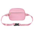 Reese Perforated Belt Bag Blush