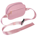 Reese Perforated Belt Bag Blush