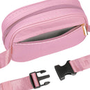 Reese Perforated Belt Bag Blush