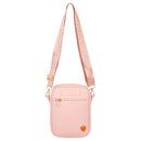 Reese Perforated Crossbody Bag Blush W/ Strawberry & Daizy Pin
