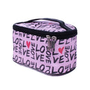 4pcs Love Graphic Clear Cosmetic & Toiletry Bags