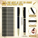 AmazingSpark Class of 2026 Metal Ballpoint Pens Acrylic Keychains with Tassels and Congrats Greeting Card