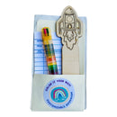 Sadie’s Moon - Rocket Ship DIY Color Your Own Wood Bookmark