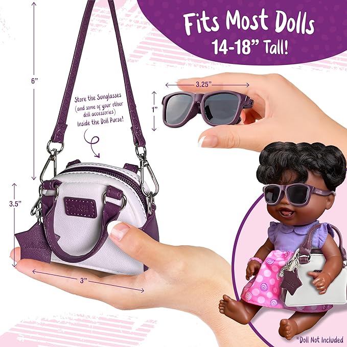Doll Purse and Doll Sunglasses for 18-Inch Dolls