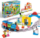 Electric Train Set-Toddler Train Toy Figures & Playsets, Mini Engine Steam Train