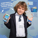 Play Wallet for Boys with Money and Pretend Play Toys, Cellphone, Smartwatch, Keys, Sunglasses