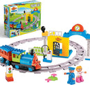 Electric Train Set-Toddler Train Toy Figures & Playsets, Mini Engine Steam Train
