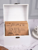 “Made with Love” White Farmhouse Recipe Box