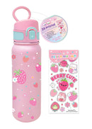 3D Printing Stainless steel Water Bottle, Strawberry