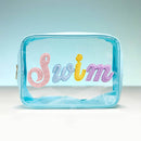 Pool Message Transparent Pouch Bag / Organizer: Hot Pink