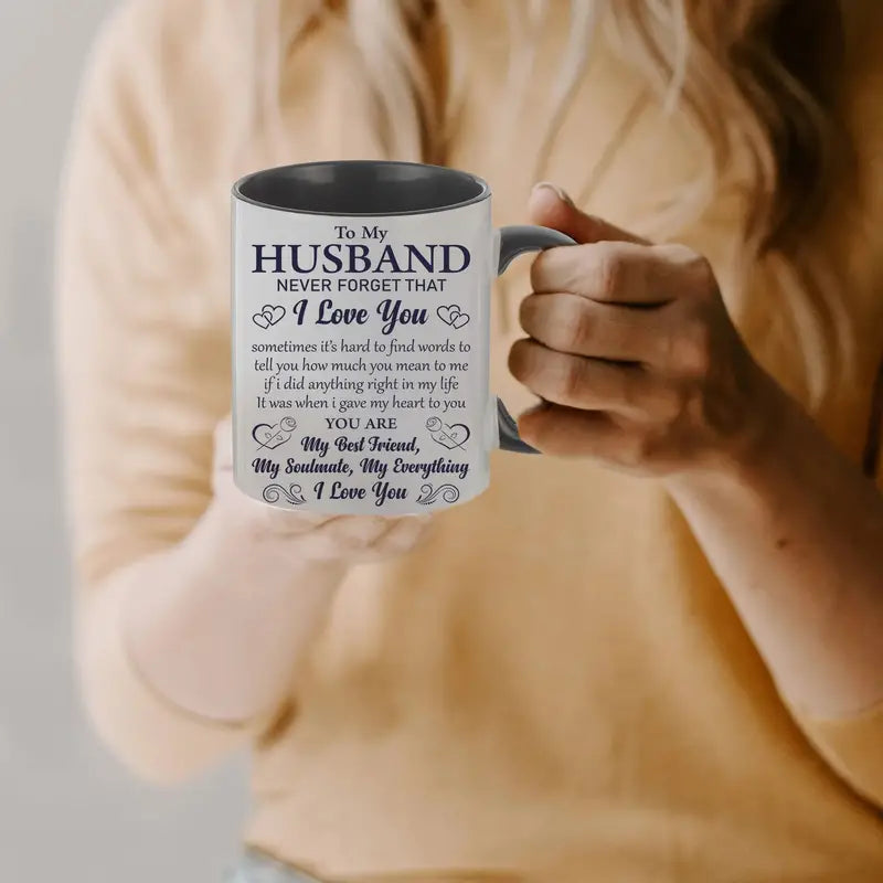 Creative Letter Printed Ceramic Mug Cup