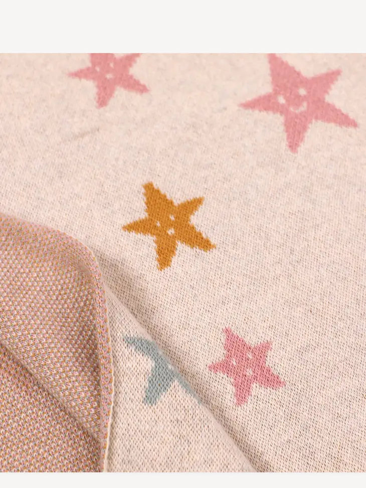 Stars Baby Jacquard Knit Blanket & Lovey Gift SET (Organic)