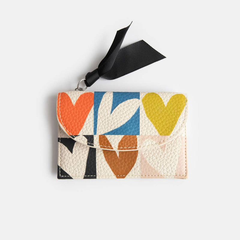 Caroline Gardner - Multi Checkmate Hearts Cardholder Coin Purse