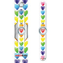 Watercolor Hearts - Watchitude Slap Watch