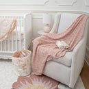 Crane Baby - Violet Floral 100% Cotton Muslin Swaddle Blankets (Set of 3)