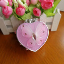 Mini Heart Shaped Little Girl Jewelry Box, with mirror!
