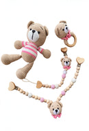 Organic Crotchet Teddy Bear Gift Set, naturally designed