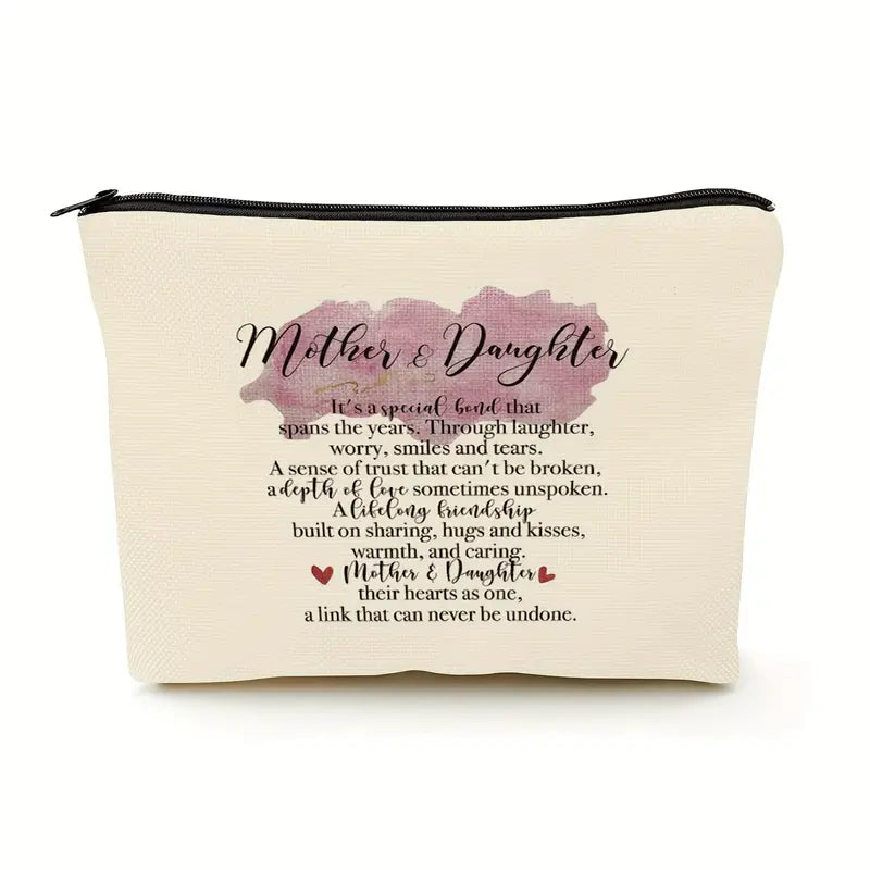 Mother Daughter Cosmetic Bag Makeup Bag Pouch