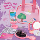 Play Purse for Kids - Pretend Makeup, Keys, Smartphone, Dress Up Toy Purse