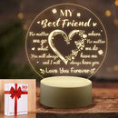 Friendship  Engraved Night Light For Best Friend