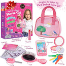 Play Purse for Kids - Pretend Makeup, Keys, Smartphone, Dress Up Toy Purse