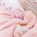 Crane Baby - 6 Layer Muslin Blanket Desert Rose