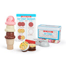 Scoops and Sandwiches 13-Piece Ice Cream Play Food Set