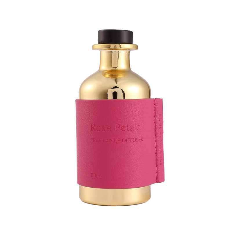 Reed Diffuser Sets Dark Pink Leather- Rose petals