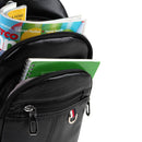 PU Leather Black Crossbody Sling Bag
