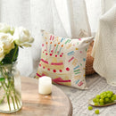 Happy Birthday Cake Throwing Cushion Pillow